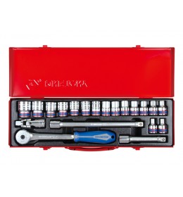 Set gedora 1/2" sa račnom od 20 komada 4320MR