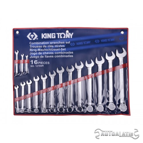 Set okasto-vilastih colovnih ključeva od 16 komada 1/4-1-1/4" 1216SR