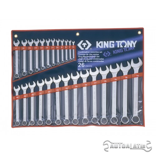 Set okasto-vilastih ključeva od 26 komada 6-32mm 1226MR