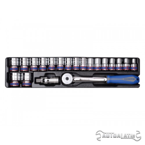 Set gedora 1/2" sa račnom od 20 komada 6 uglova 9-4319MR01