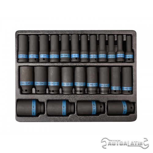 Set kovanih gedora 1/2" od 25 komada 6 uglova 9-4435MP