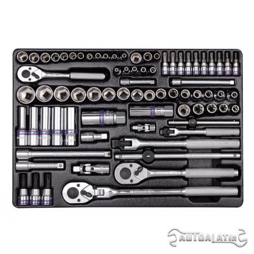 Set gedora 1/4" i 3/8" od 75 komada 9-5575MR