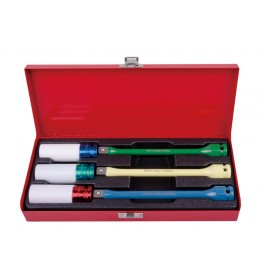 Set gedora sa plastičnom zaštitom i nastavcima od 6 komada 4406MX