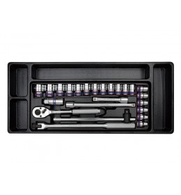 Set gedora na 1/2" od 24 komada 6 uglova 9-4526MR