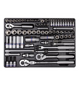 Set gedora 1/4" i 3/8" od 75 komada 9-5575MR